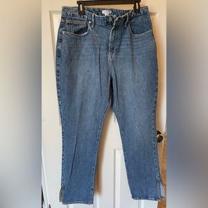Good American Skinny Jeans side slit